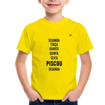 Camiseta Infantil Piscou, segunda - Foca na Moda