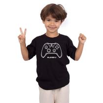 Camiseta Infantil Player 2 Xbox - Preta - Art Rock