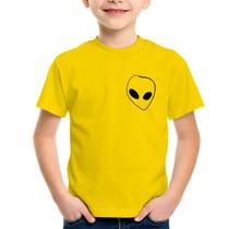 Camiseta Infantil Pocket Alien - Foca na Moda
