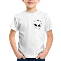 Camiseta Infantil Pocket Alien - Foca na Moda