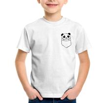 Camiseta Infantil Pocket Panda - Foca na Moda