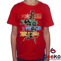 Camiseta Infantil Pokemon 100% Algodão Mortal Kombat Anime Geeko