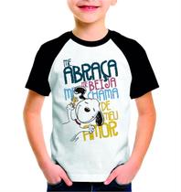 Camiseta Infantil Poliéster Estampada Frase Pet Cachorrinho