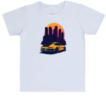 Camiseta Infantil Porsche Amarelo Sunset Camiseta Infantil Porsche Amarelo Sunset