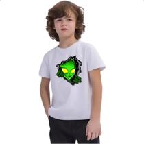 Camiseta Infantil Portal dimensional com alienigena