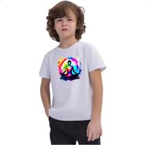 Camiseta Infantil Posição Lotus Chakra