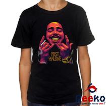 Camiseta Infantil Post Malone 100% Algodão Geeko 02