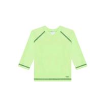 Camiseta Infantil Praia c/ Proteção Solar UV 50+ Verde Luc.Boo