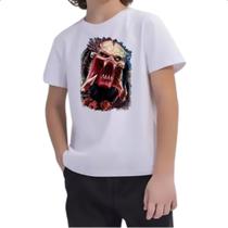 Camiseta Infantil Predador face