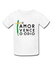 Camiseta Infantil Presidente O Amor Vence O Ódio Amor Love