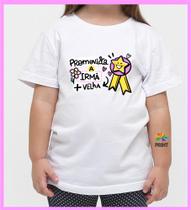 Camiseta Infantil Promovida a Irmã Mais Velha - Est . Medalha Chá de bebê Zlprint
