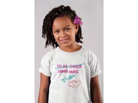 Camiseta Infantil Promovida Irmã Mais Velha Branca
