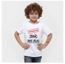 Camiseta Infantil Promovido a Irmão mais Velho Est. CARIMBO Camiseta Infantil Promovido a Irmão mais Velho Est. CARIMBO