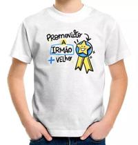 Camiseta Infantil Promovido A Irmão Mais Velho Personalizado