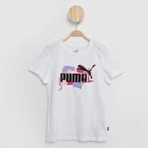 Camiseta Infantil Puma Essentials Street Art Logo Menina