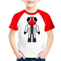 Camiseta infantil Rainbow friends Red Boneco babão Roblox BLUE