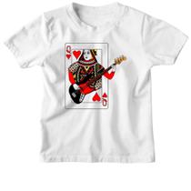 Camiseta Infantil Rainha de Copas do Rock