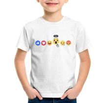Camiseta Infantil Reações Facebook Eita! - Foca na Moda