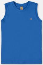Camiseta infantil regata azul