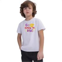 Camiseta Infantil Religioso eu sou blindada por Deus