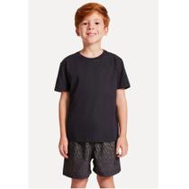 Camiseta Infantil Reserva Mini Basica Careca/Preta