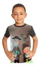 Camiseta Infantil Rick And Morty Breaking Bad Ref:607