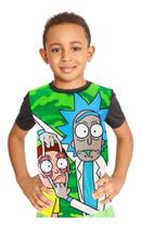 Camiseta Infantil Rick And Morty Full Print Ref:609