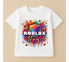 Camiseta Infantil Roblox 100% Algodao Modelo 6 Camiseta Infantil Roblox 100% Algodao Modelo 6