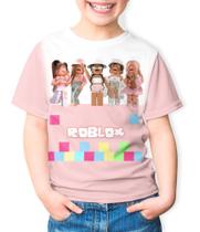 Camiseta infantil roblox desenho game youtuber menina menino festa aniversario