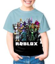 Camiseta infantil roblox desenho game youtuber menina menino festa aniversario