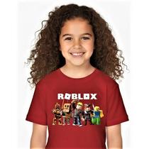 Camiseta Infantil Roblox Manga Curta 100% Algodão menino e menina