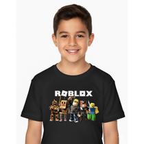 Camiseta Infantil Roblox Manga Curta 100% Algodão menino e menina Camiseta Infantil Roblox Manga Curta 100% Algodão menino e menina