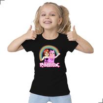 Camiseta Infantil Roblox Menina Pink Princesa Jogo Mineblox