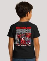 Camiseta Infantil Robozão Cristiano Craque Futebol Jogador
