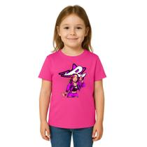 Camiseta Infantil Rosa da Emily Vick Nova Coleção dos Rosas YouTuber Estrela