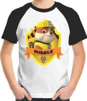 Camiseta Infantil Rubble Patrulha Canina