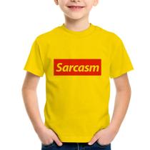 Camiseta Infantil Sarcasm - Foca na Moda