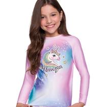 Camiseta Infantil Selene Estampada UV50 Modelagem Slim