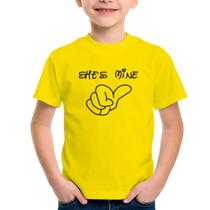 Camiseta Infantil She's Mine - Foca na Moda