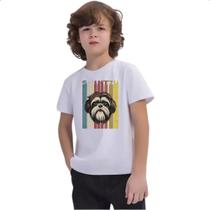 Camiseta Infantil Shih-tzu retro vintage