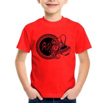 Camiseta Infantil Signo Aquário Astrologia - Foca na Moda