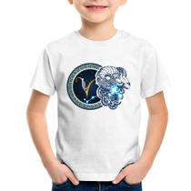 Camiseta Infantil Signo Áries Astrologia - Foca na Moda