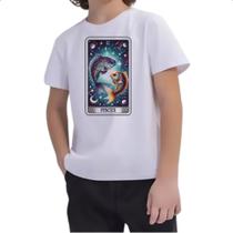 Camiseta Infantil Signo Carta Taro Peixes