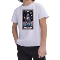 Camiseta Infantil Signo Carta Taro Virgem Camiseta Infantil Signo Carta Taro Virgem