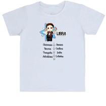 Camiseta Infantil Signo Cute Libra Camiseta Infantil Signo Cute Libra
