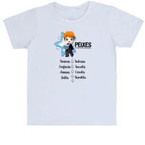 Camiseta Infantil Signo Cute Peixes