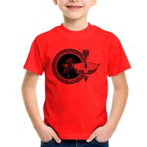 Camiseta Infantil Signo Sagitário Astrologia - Foca na Moda