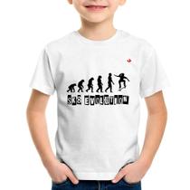Camiseta Infantil SK8 Evolution Girl - Foca na Moda