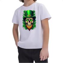 Camiseta Infantil Skull Leprechaun Camiseta Infantil Skull Leprechaun
