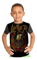 Camiseta Infantil Slayer Banda De Rock Ref:221